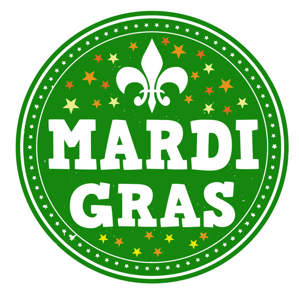 Mardi gras σφραγίδα - Διάνυσμα, εικόνα