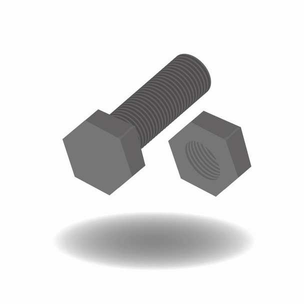 bout en moer logo voorraad vektor sjabloon - Vector, afbeelding