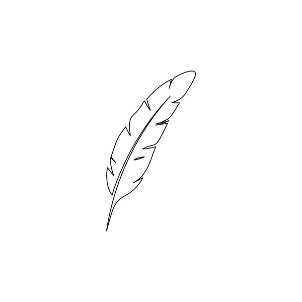 Шаблон вектора логотипа пера - Вектор,изображение