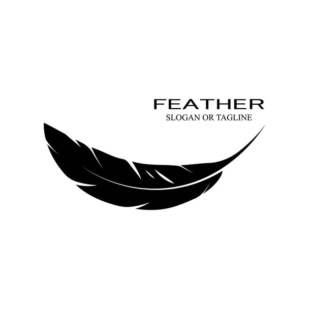 feather logo stock vektor template - Vector, Image
