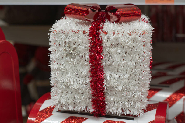 Christmas Gift Box, opakowanie na prezent wakacje - Zdjęcie, obraz