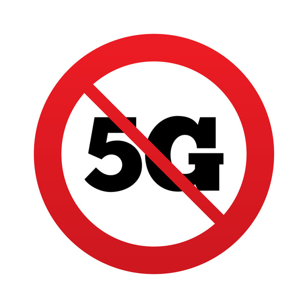 5G sign. Mobile telecommunications technology. - Vector, Image