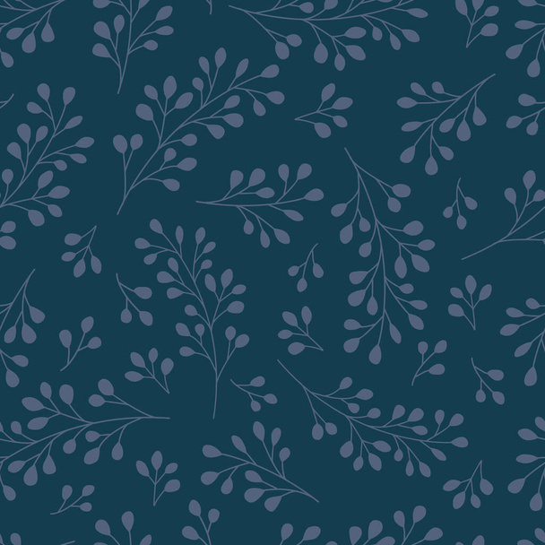 Seamless pattern background, digital paper with enchanting whimsical flowers - Vektör, Görsel
