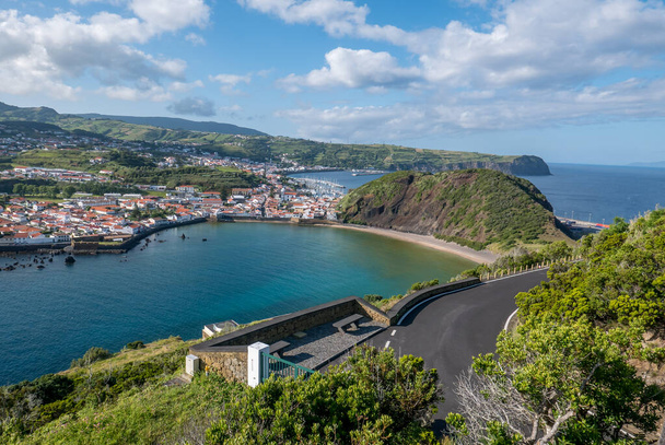 Wandeling op de Azoren archipel. Ontdekking van het eiland Faial, Azoren. Portugal. Europa. - Foto, afbeelding