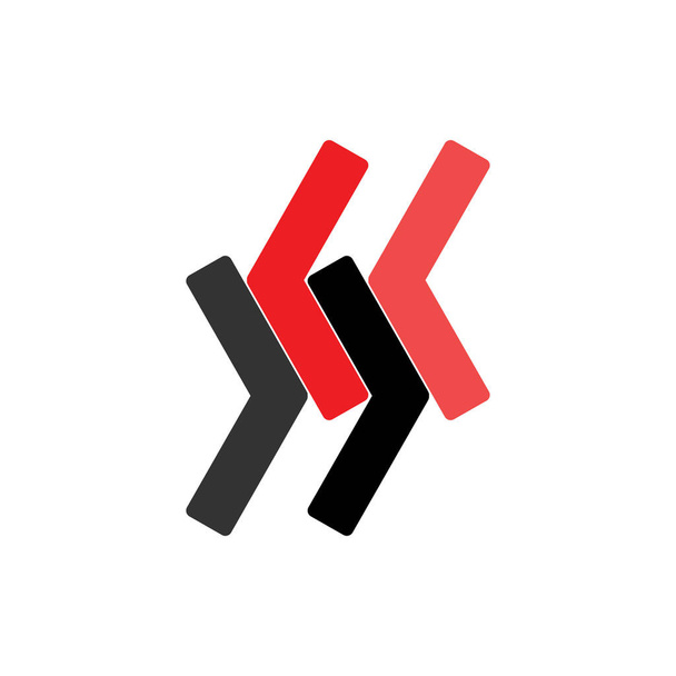 Vector de diseño de logotipo de flecha de ida y vuelta - Vector, imagen