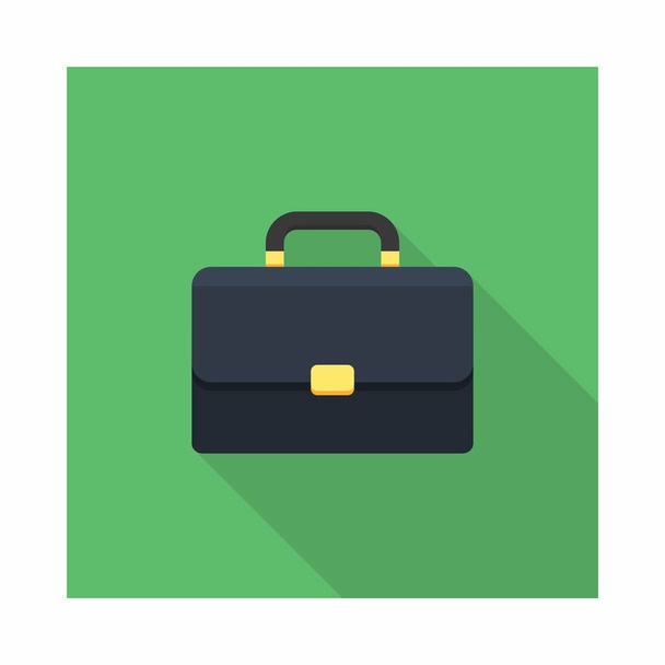 Briefcase icon vector isolated. Flat style vector illustration. - Vector, Image