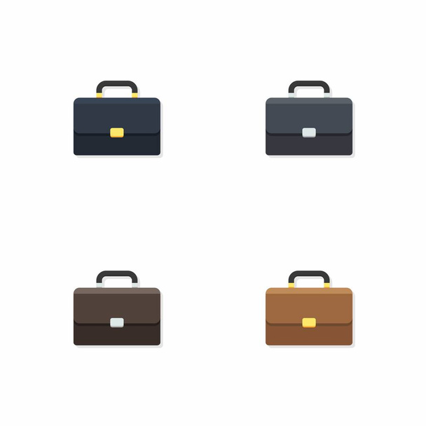Briefcase Shadow vector isolated. Flat style vector illustration. - Vector, Image