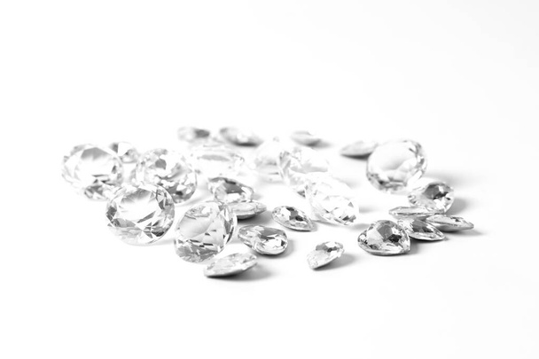 diamonds isolated on white background - Photo, Image