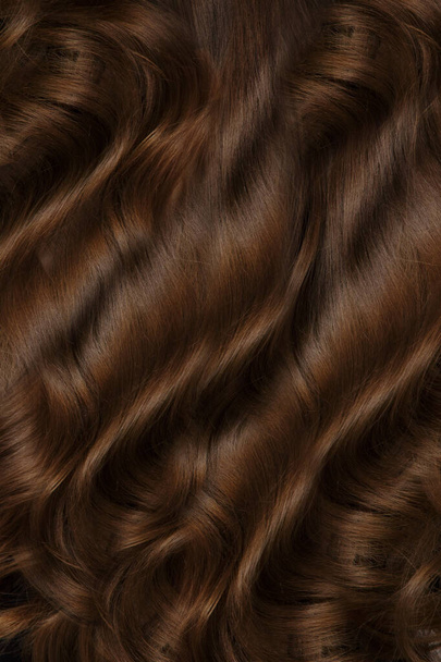 brünett Haarfarbe Hintergrund. Haarfärbekonzept - Foto, Bild