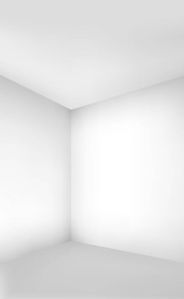 Biały i szary pokój tło studio - Wektor ilustracja - Wektor, obraz