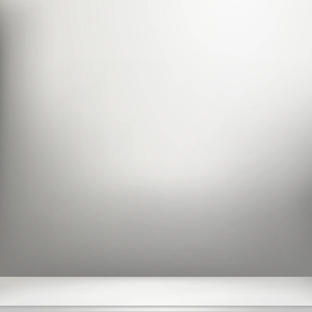 White and gray room background studio - Vector illustration - Vector, Image