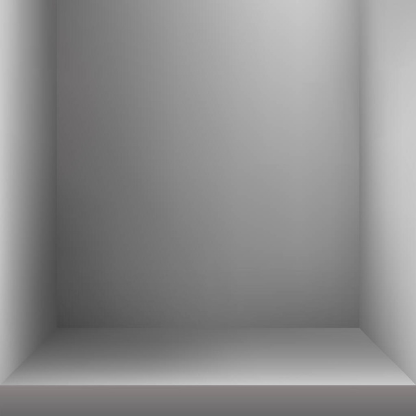 Weiß und grau Raum Hintergrund Studio - Vector Illustration - Vektor, Bild