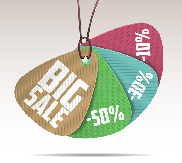 PAPER SALE TAGS - Vector, Image