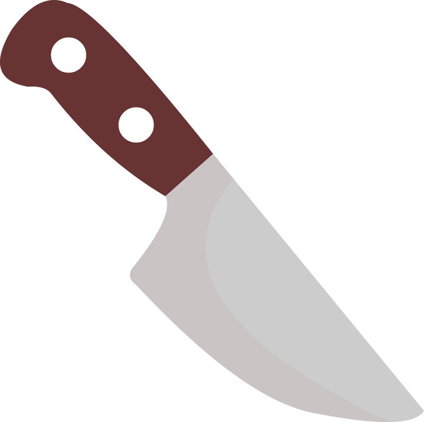Vector emoticon illustration of a classic kitchen knife - Vector, afbeelding