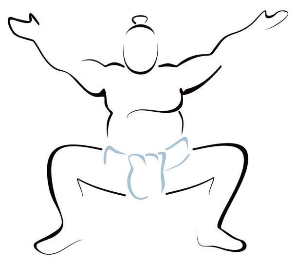 zápasník sumo - Vektor, obrázek