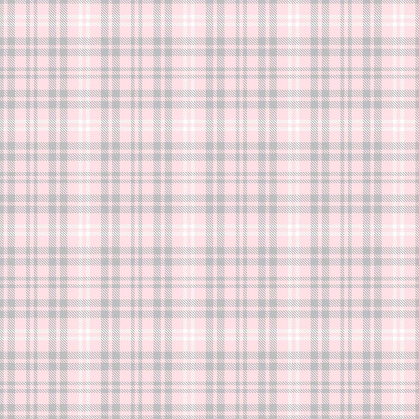Pink Glen xadrez texturizado padrão sem costura adequado para têxteis e gráficos de moda - Vetor, Imagem