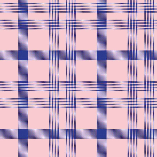 Pink Navy Glen Plaid textured seamless pattern suitable for fashion textiles and graphics - Vector, Image