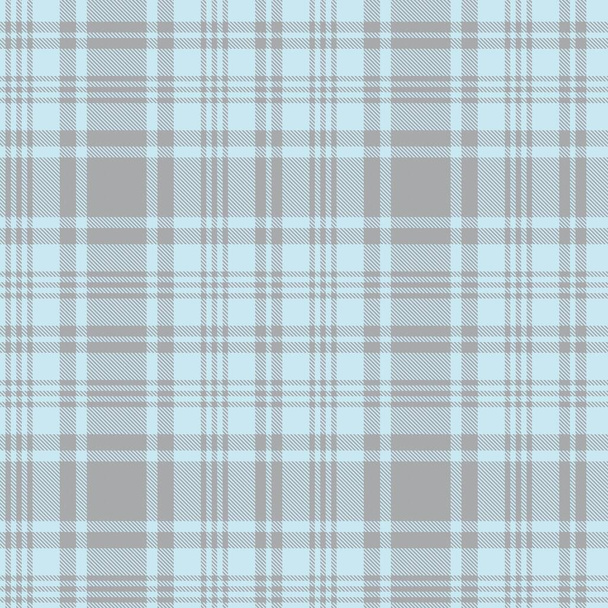 Sky Blue Glen Plaid teksturowany bezszwowy wzór nadaje się do tkanin i grafik mody - Wektor, obraz