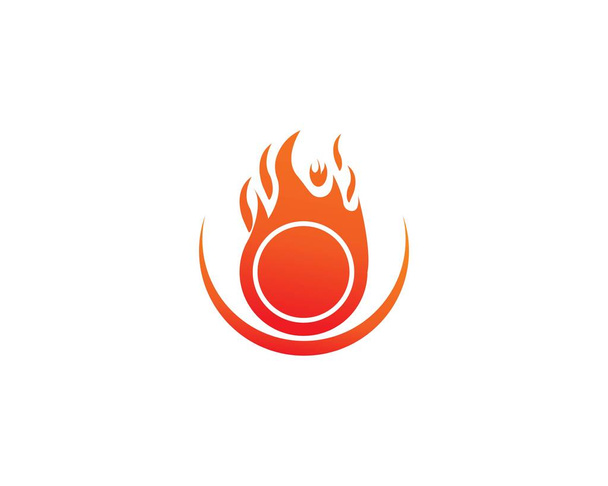 Modelo de vetor logotipo fogo - Vetor, Imagem