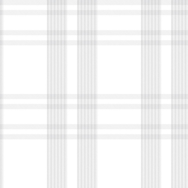 White Glen Plaid teksturowany bezszwowy wzór nadaje się do tkanin mody i grafiki - Wektor, obraz