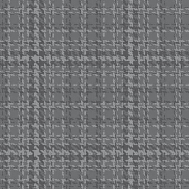 Grey Glen Plaid teksturowany bezszwowy wzór nadaje się do tekstyliów mody i grafiki - Wektor, obraz