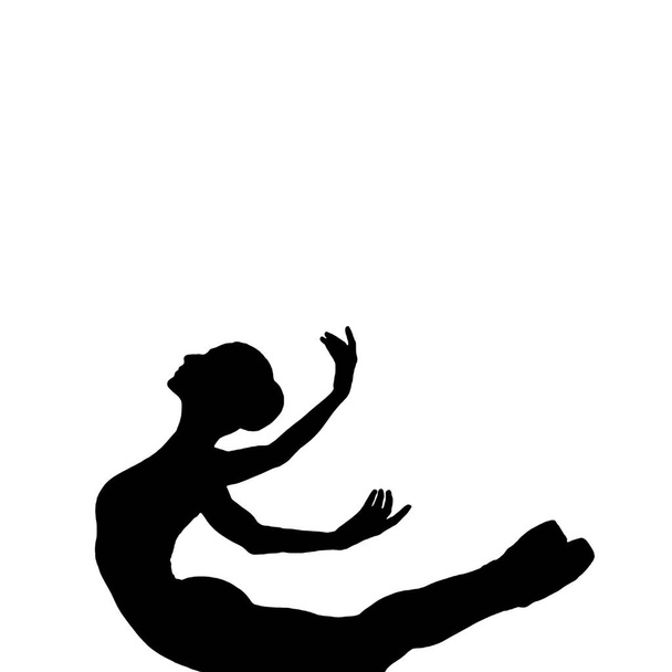 Ballet dancer in silhouette dancing - Photo, image