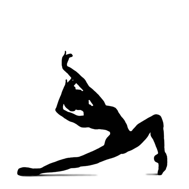 Dançarina de balé em dança silhueta - Foto, Imagem