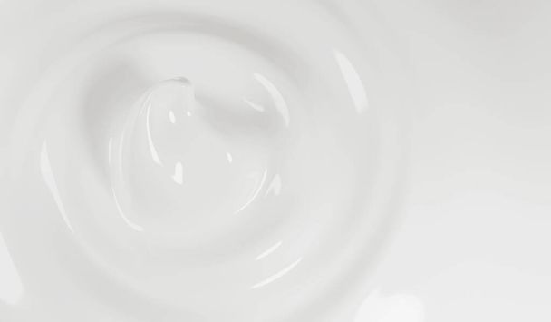 Білий косметичний кремовий фон 3d рендеринга
 - Фото, зображення