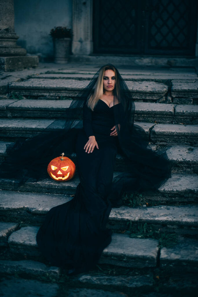 Halloween witch portrait. - Photo, Image