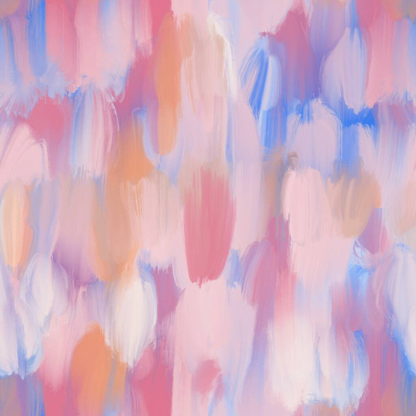 Abstract heldere acryl kleuren Oneindigheidspatroon: blauw, roze, perzik, oranje, wit en rood. - Foto, afbeelding