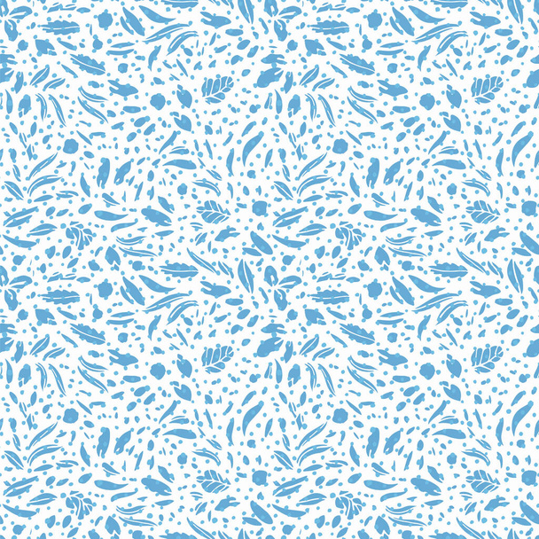 Современный абстрактный пунктирный лист формы летний узор. Цветочный дизайн ручной работы. - Вектор,изображение