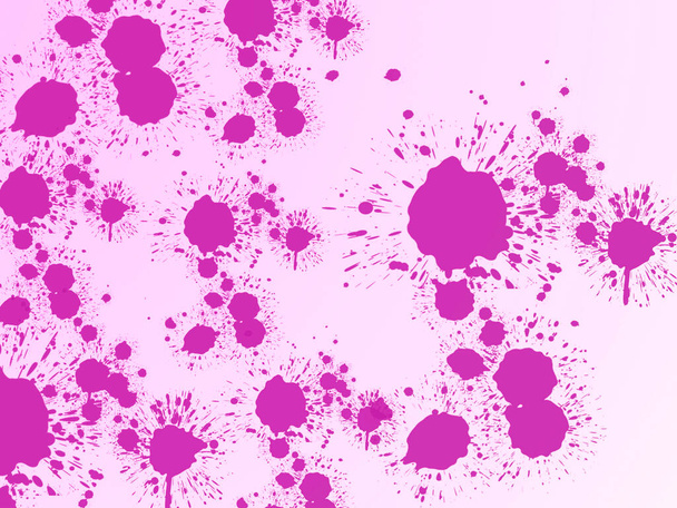 scuro rosa cremisi macchie splatter su sfondo bianco pastello astratto modello di sfondo - Foto, immagini