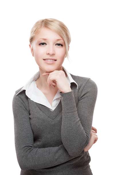 young business woman smiling - Photo, Image