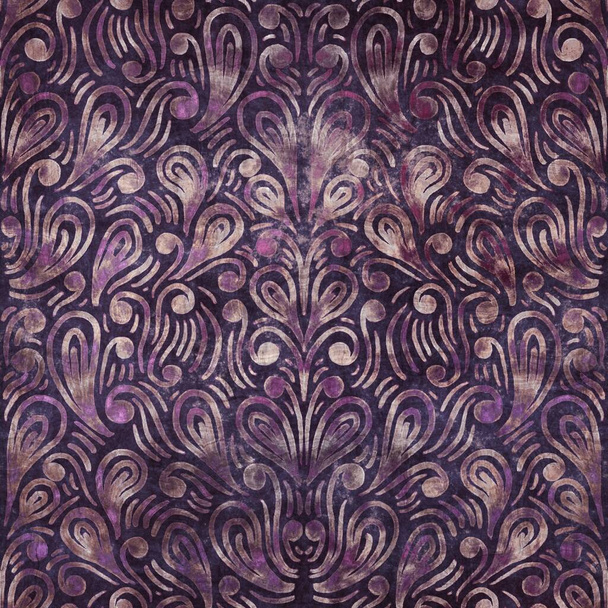 Розкішний фіолетовий і засмаглий безшовний візерунок
 - Фото, зображення
