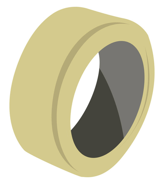 Scotch tape, illustration, vector on white background - Vector, Image