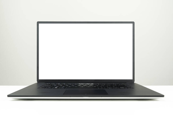 Laptop with blank screen - Foto, Imagem