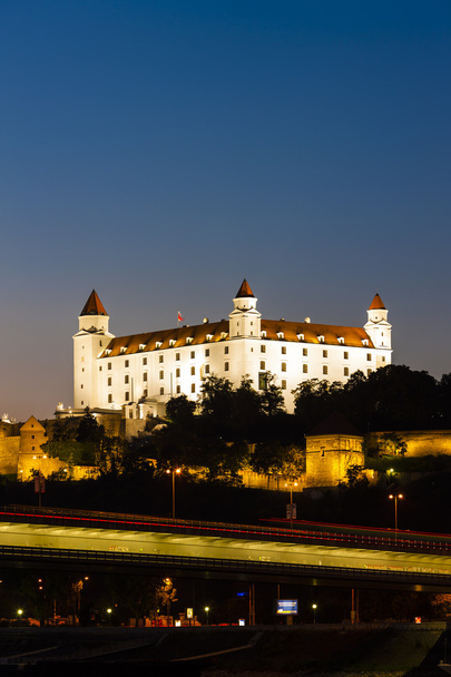 Bratislavský hrad v noci - Fotografie, Obrázek