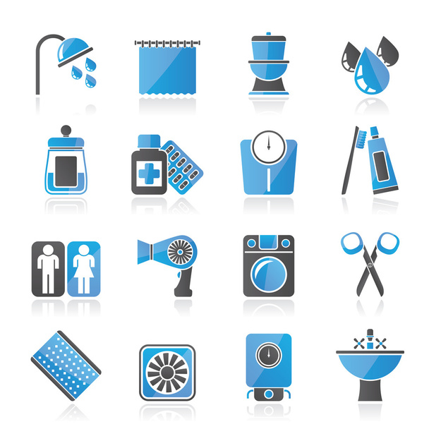 Bathroom and Personal Care icons - Vektor, obrázek