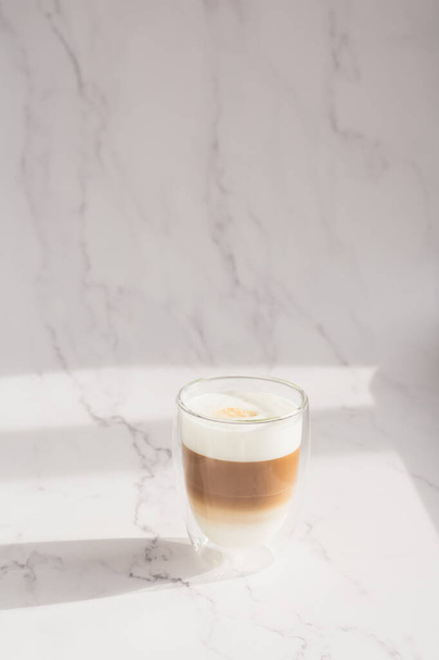 Cup of coffee on a white background - Φωτογραφία, εικόνα