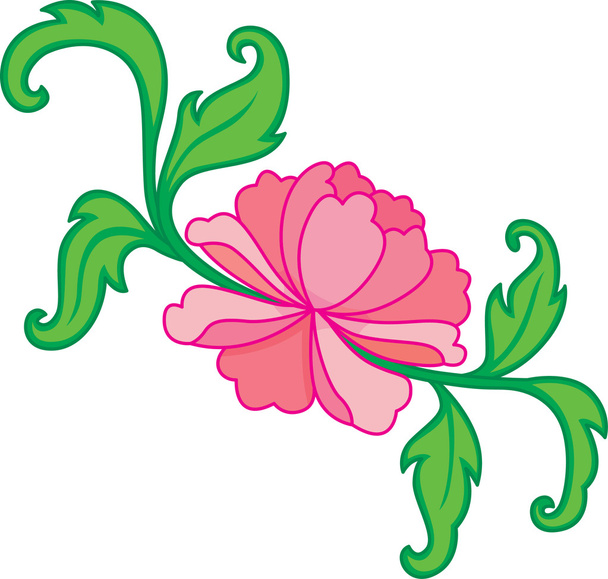 orientální květiny - Vektor, obrázek