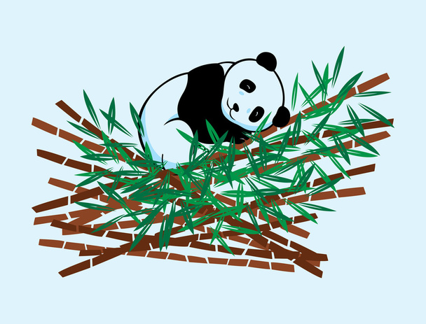 Теплый панда - Вектор,изображение