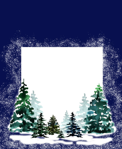 акварельна ялиця різдвяні ялинки копіювання сторінки просторової літери
 - Фото, зображення