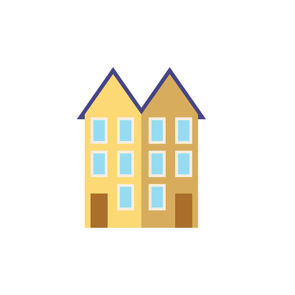 Ikona bytu. Jednoduchá ilustrace ze sbírky budov. Ikona Monochromatického bytu pro webdesign, šablony a infografiku. - Vektor, obrázek