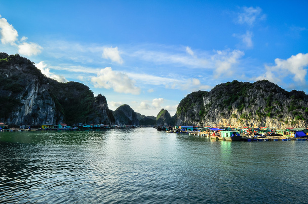 Schilderachtig zeelandschap. Ha Long Bay, Vietnam - Foto, afbeelding