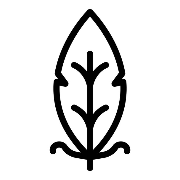 Nib feather icon, outline style - Vecteur, image