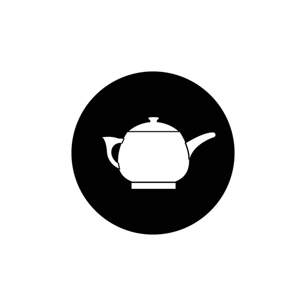 Вектор значок чайник Простой дизайн шаблон - Вектор,изображение