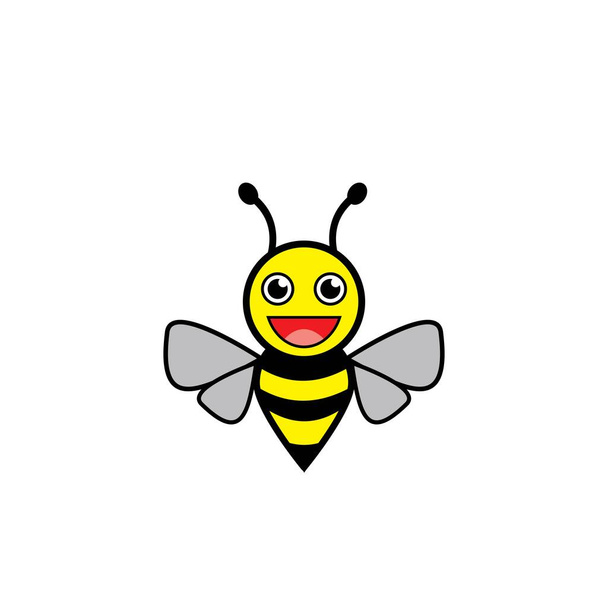Bee Logo Template vector icon illustration design - Vector, Image