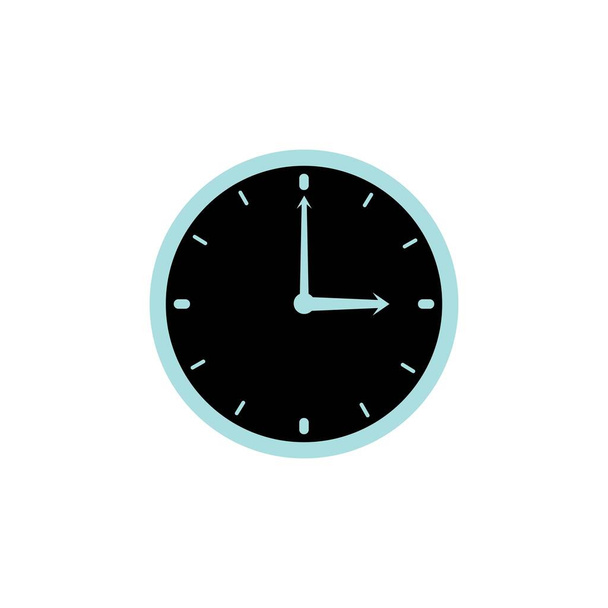 Klok pictogram ontwerp logo vector illustratie en alarm - Vector, afbeelding