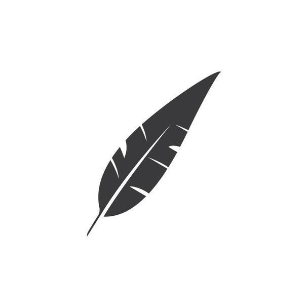 quill feather pen signature logo design template illustration vector - Vector, Image