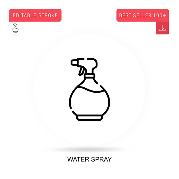 Water spray flat vector icon. Vector isolated concept metaphor illustrations. - Vector, Image